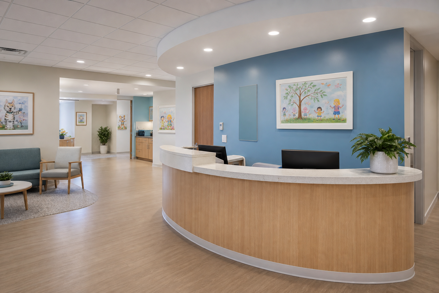 Clinic reception area